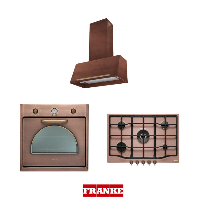 Seramikcim.com | Franke Trendline Plus 3'lü 70 Cm Cooper Bakır Ankastre  Rustik SetBakır Rustik Set