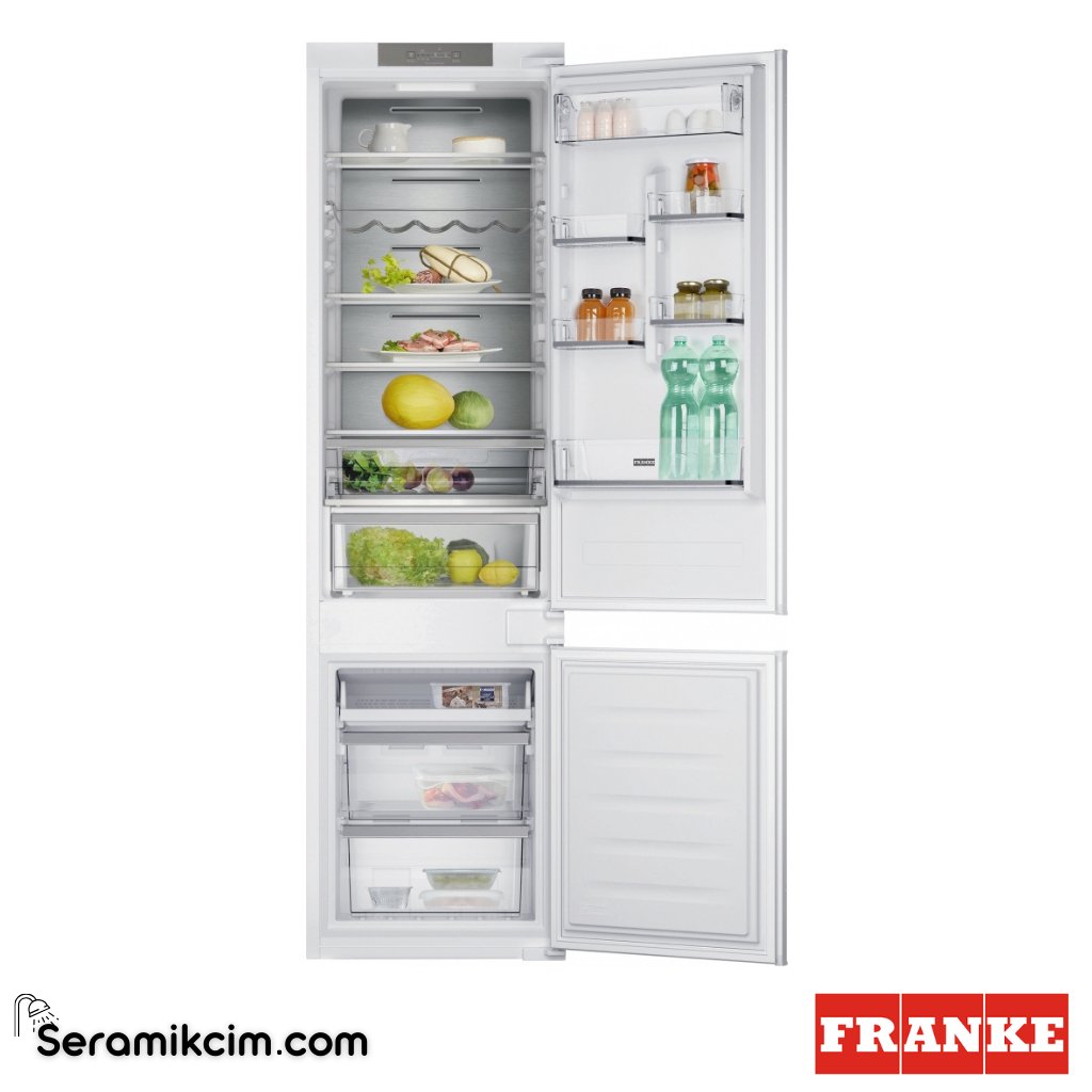 Franke FCB 360 TNF NE D No Frost 280lt Çift Kapaklı Ankastre Buz dolabı 118.0722.594 - 118.0722.594