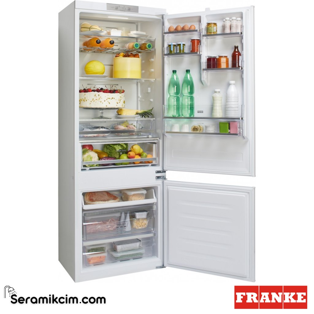 Franke FCB 400 TNF NE E No Frost 384lt Çift Kapaklı Ankastre Buzdolabı 118.0705.155 - 118.0705.155