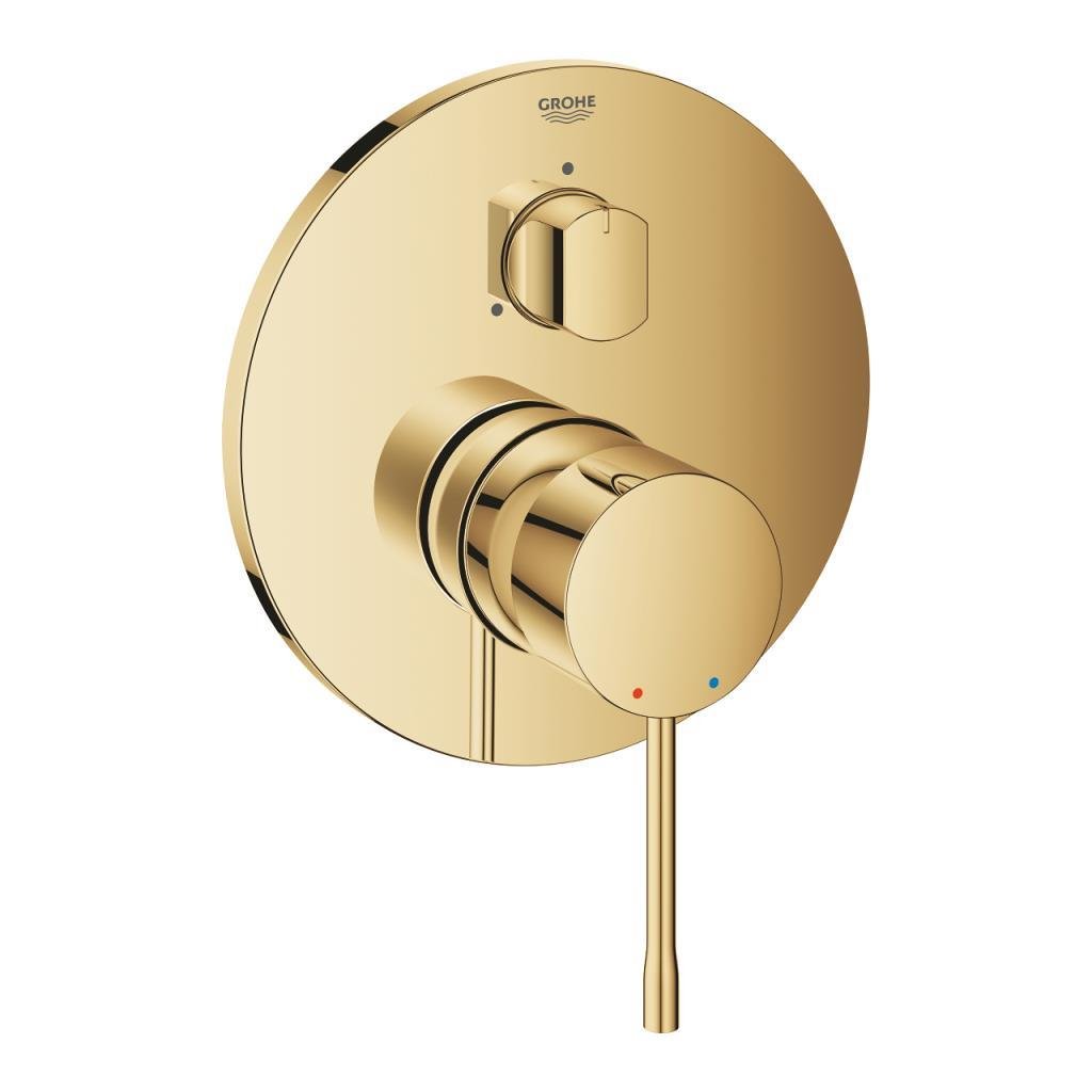 Grohe Essence Ankastre Banyo/Duş Bataryası (Sıva Üstü Grubu) 3 Yollu Altın 24169GL1 - 24169GL1