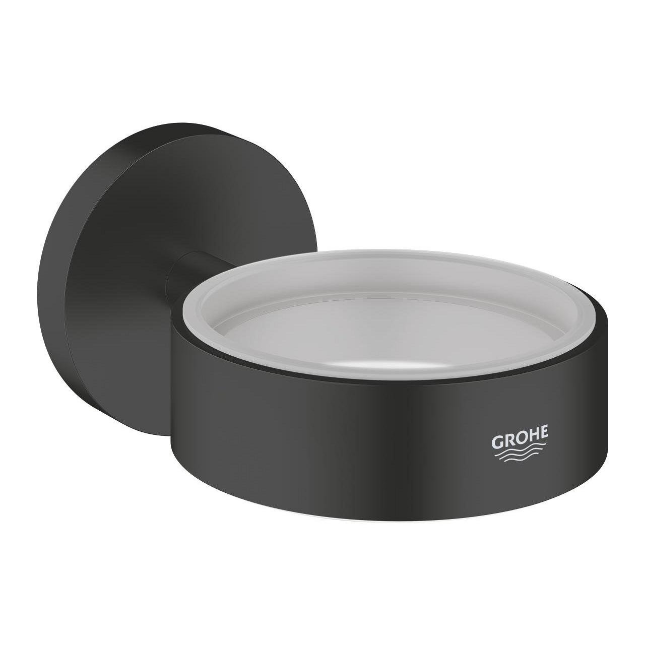 Grohe Essentials Holder f.Glass/Dish/Dispenser Mat Siyah 1024662430