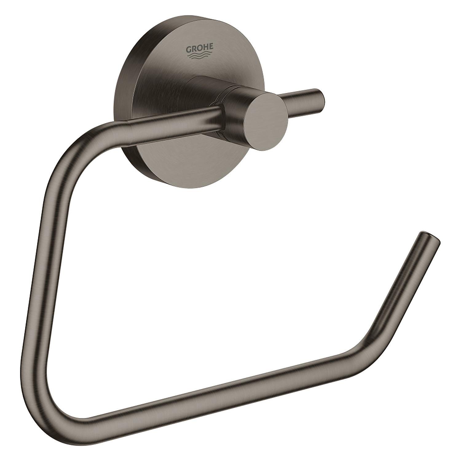 Grohe Essentials Tuvalet Kağıtlığı, Fırçalı Sert Grafit - 40689AL1 - 40689AL1