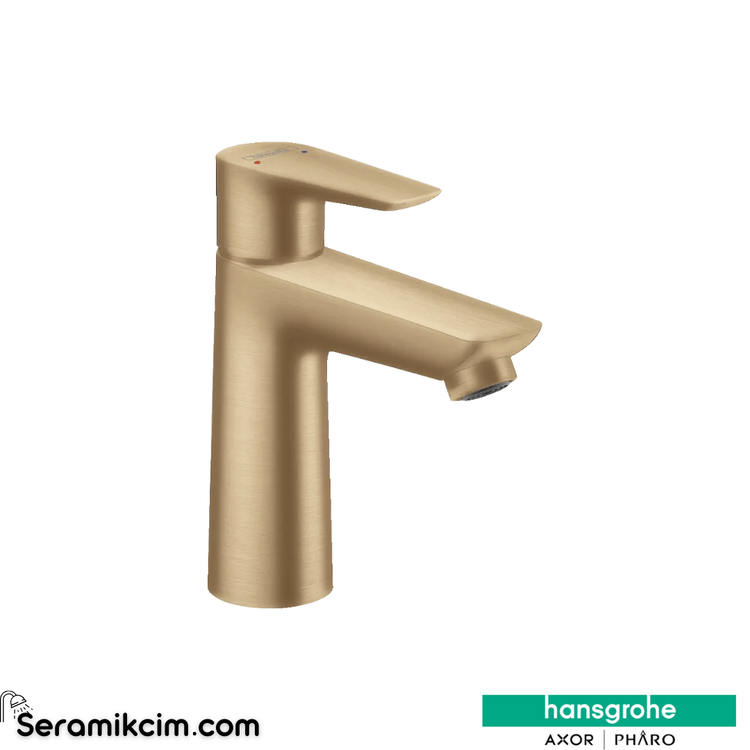 Hansgrohe Talis E Lavabo Bataryası 110 Sifon Kumandalı Mat Bronz 71710140