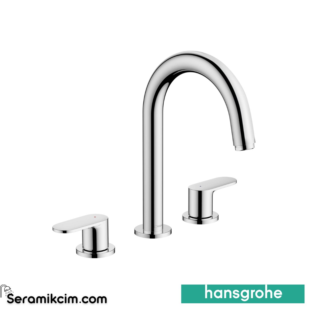 Hansgrohe Vernis Blend Lavabo Bataryası 3 Delikli Krom 71553000
