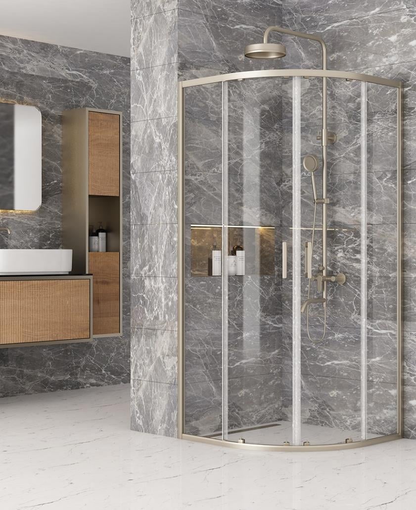 Kabinet Rito Serisi 2 Sabit 2 Kayar Oval Duşakabin - ART.D342A