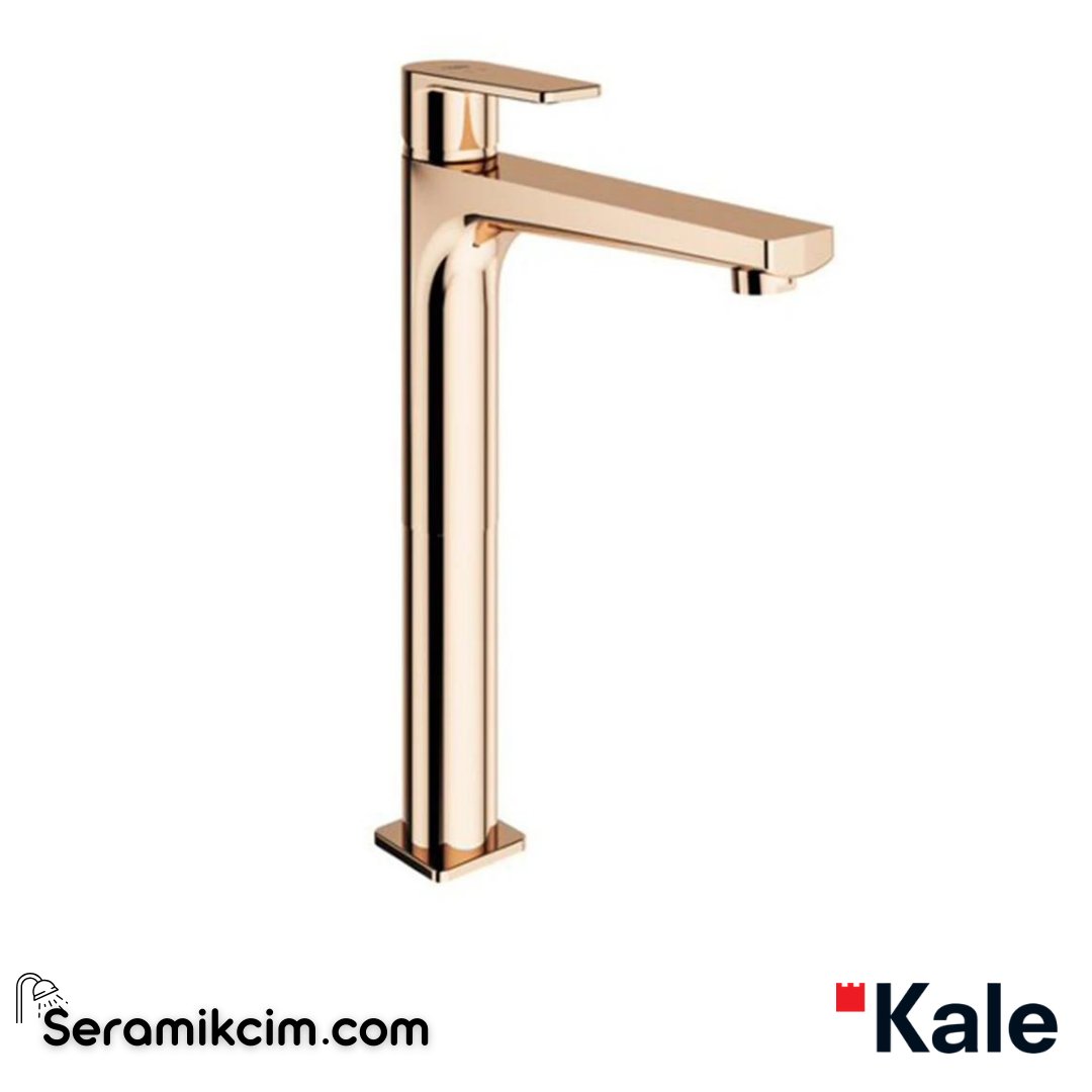 Kale Banyo Sempre Yüksek Lavabo Bataryası Rosegold