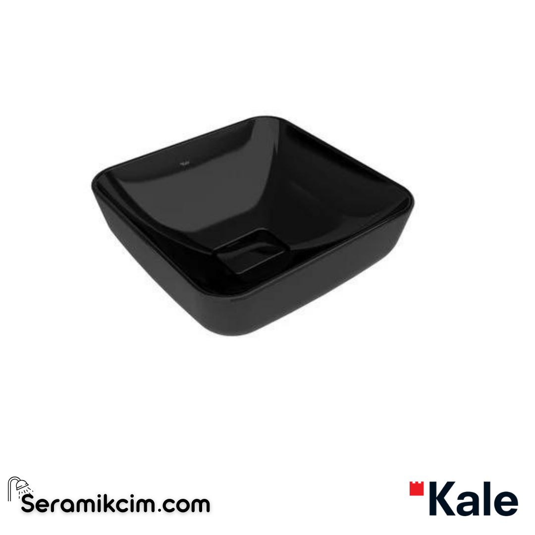 Kale Banyo Zero 2.0 40X40 Kare Çanak Lavabo Siyah