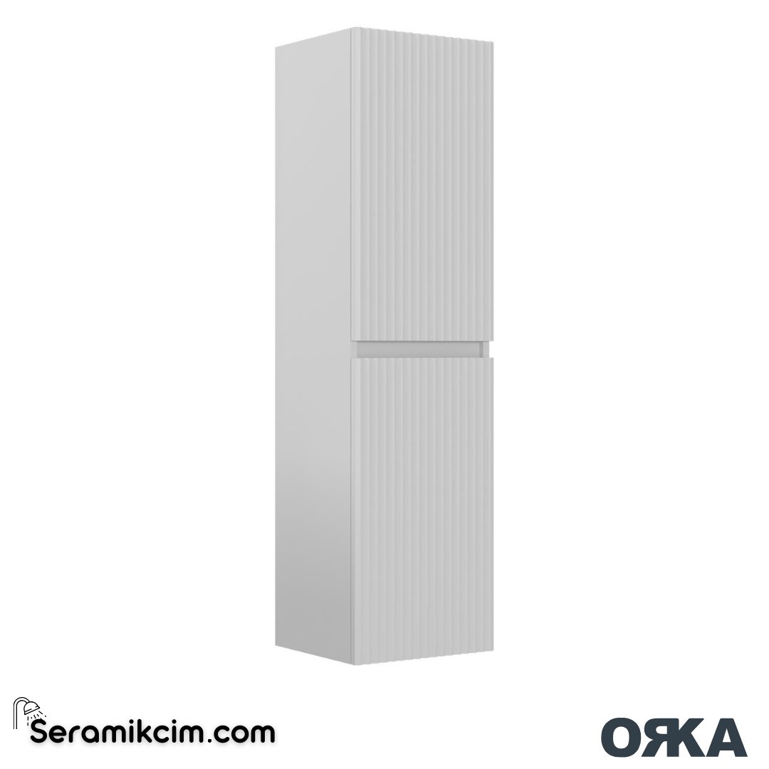 Orka Lentia 40cm Boy Dolabı (Sağ-Sol) Mat Beyaz - ORK.BYD1111