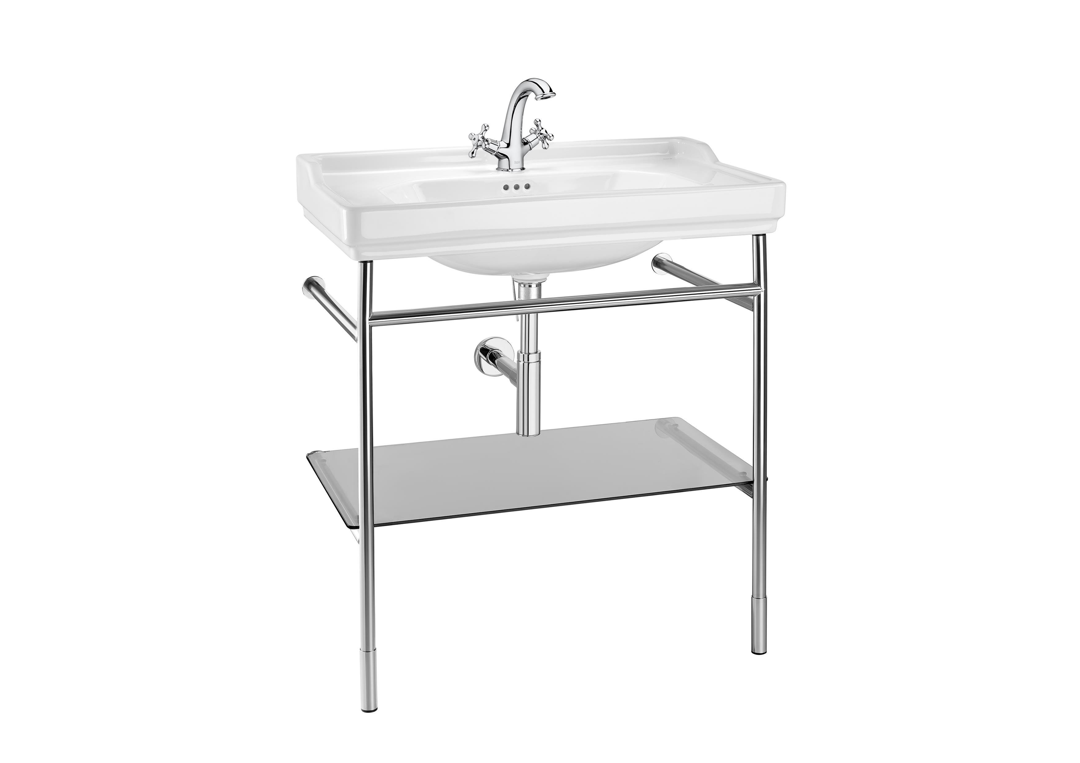 Roca Carmen Unik Raflı Banyo Mobilyası 800 mm: Alt Ünite ve Lavabo A851370425 - A851370425