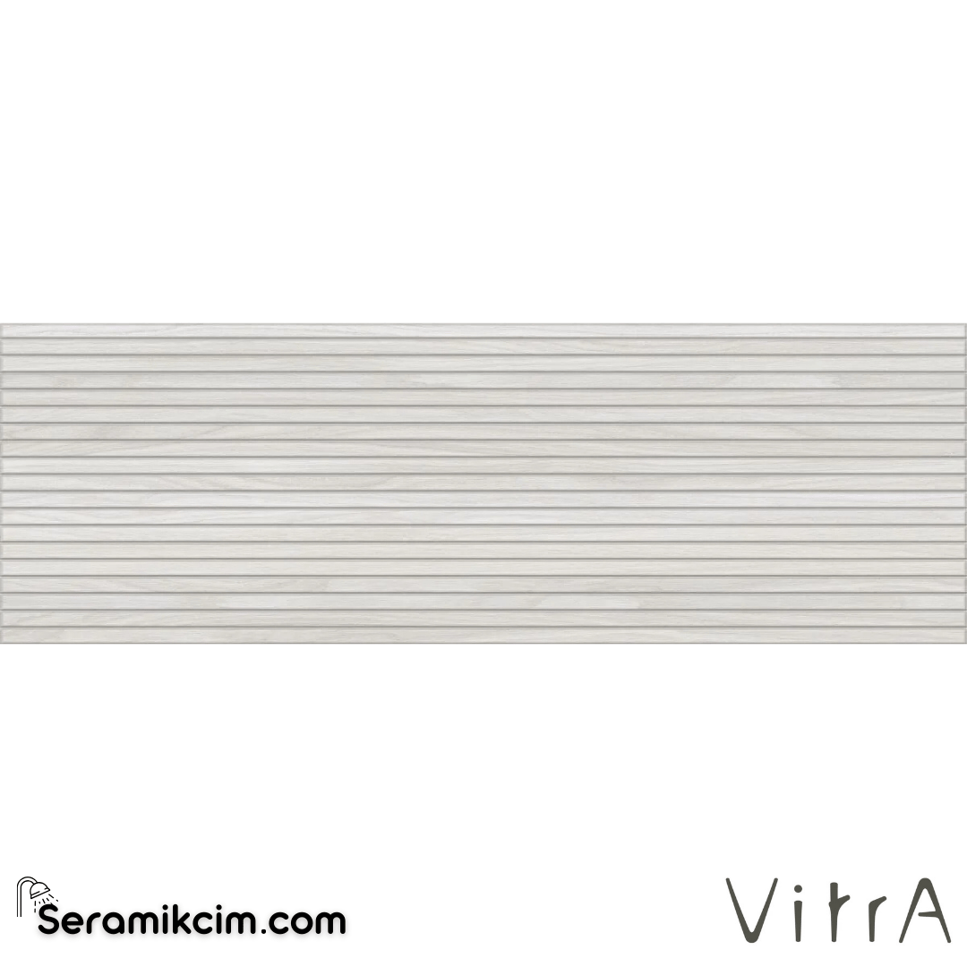 ホワイトブラウニー VitrA 30X90D Set7.0 Beyaz Wood Dekor Mat 8R K953115R0001VTET