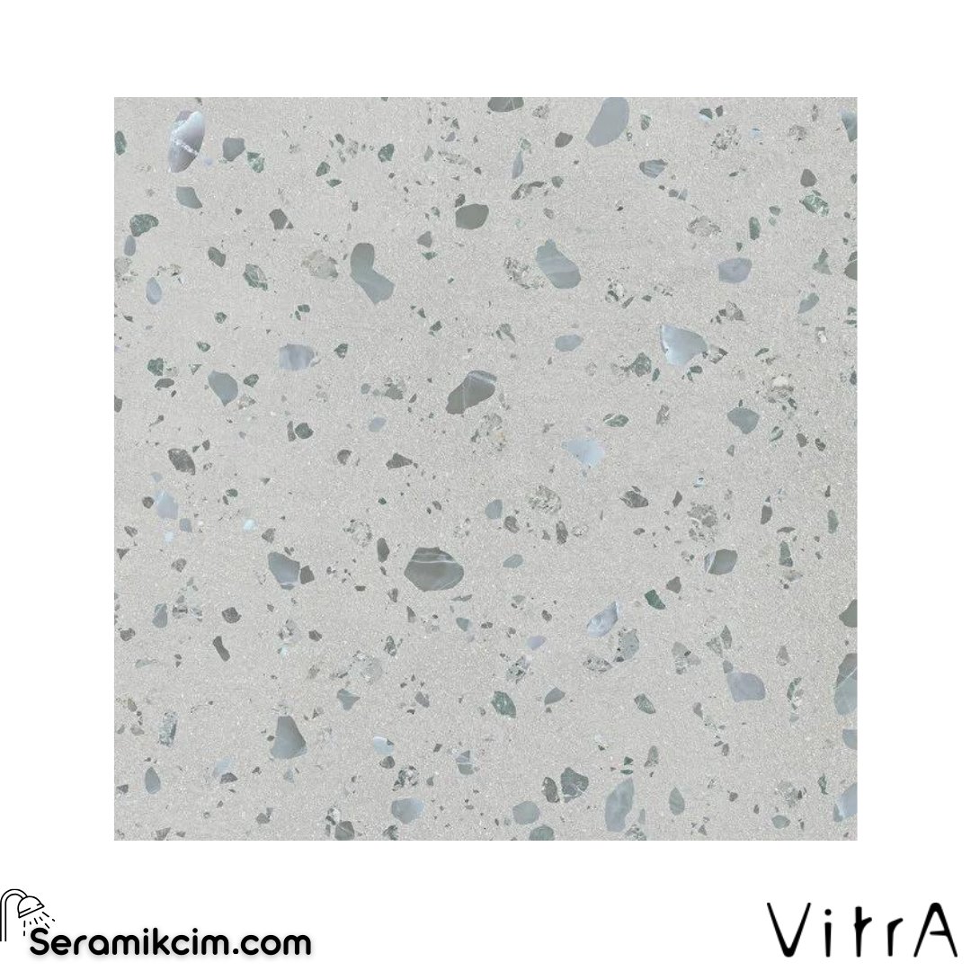 Vitra 60X60 Set6.0 Terrazzo Soft Gri Mat R10A 7R