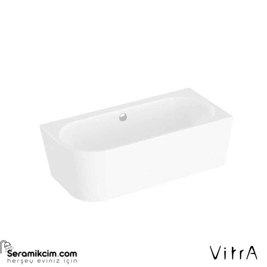 VitrA Geo 165X75 Sağ Köşe Küvet + Ayak Seti + Standart Sifon