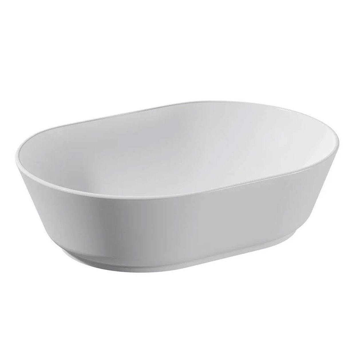 Vitra Geo Çanak Lavabo Oval, 55X40 Cm Armatür Deliksiz, Su Taşma Deliksiz, Beyaz - 7427B003-0016