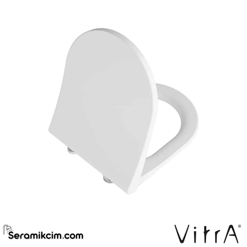 VitrA Integra Klozet Kapağı Slim, Duroplast, Üstten Sıkmalı Metal Menteşeli, Beyaz 131-003-001 - 131-003-001