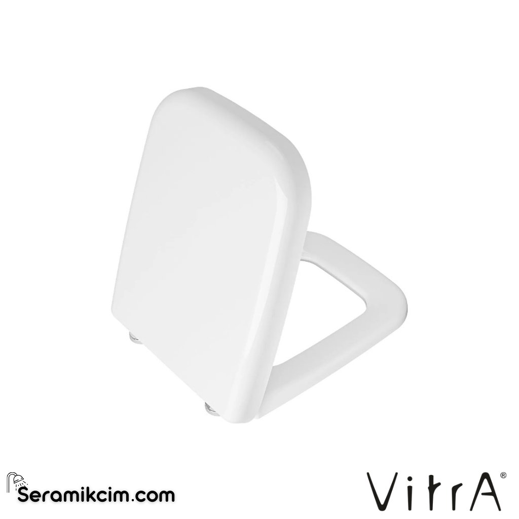VitrA Integra Square Klozet Kapağı Duroplast, Üstten Sıkmalı Metal Menteşeli, Beyaz 91-003-001 - 91-003-001