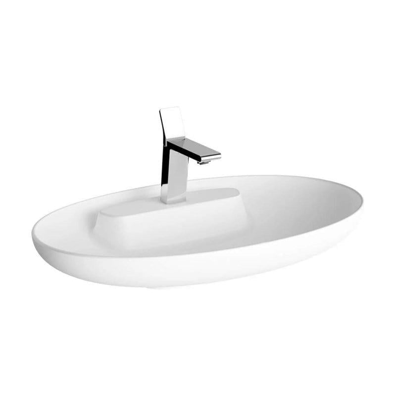 Vitra Memoria Çanak Lavabo Oval, 75X47 Cm Tek Armatür Delikli, Su Taşma Deliksiz, Clean, Mat Beyaz - 5881B401-0563