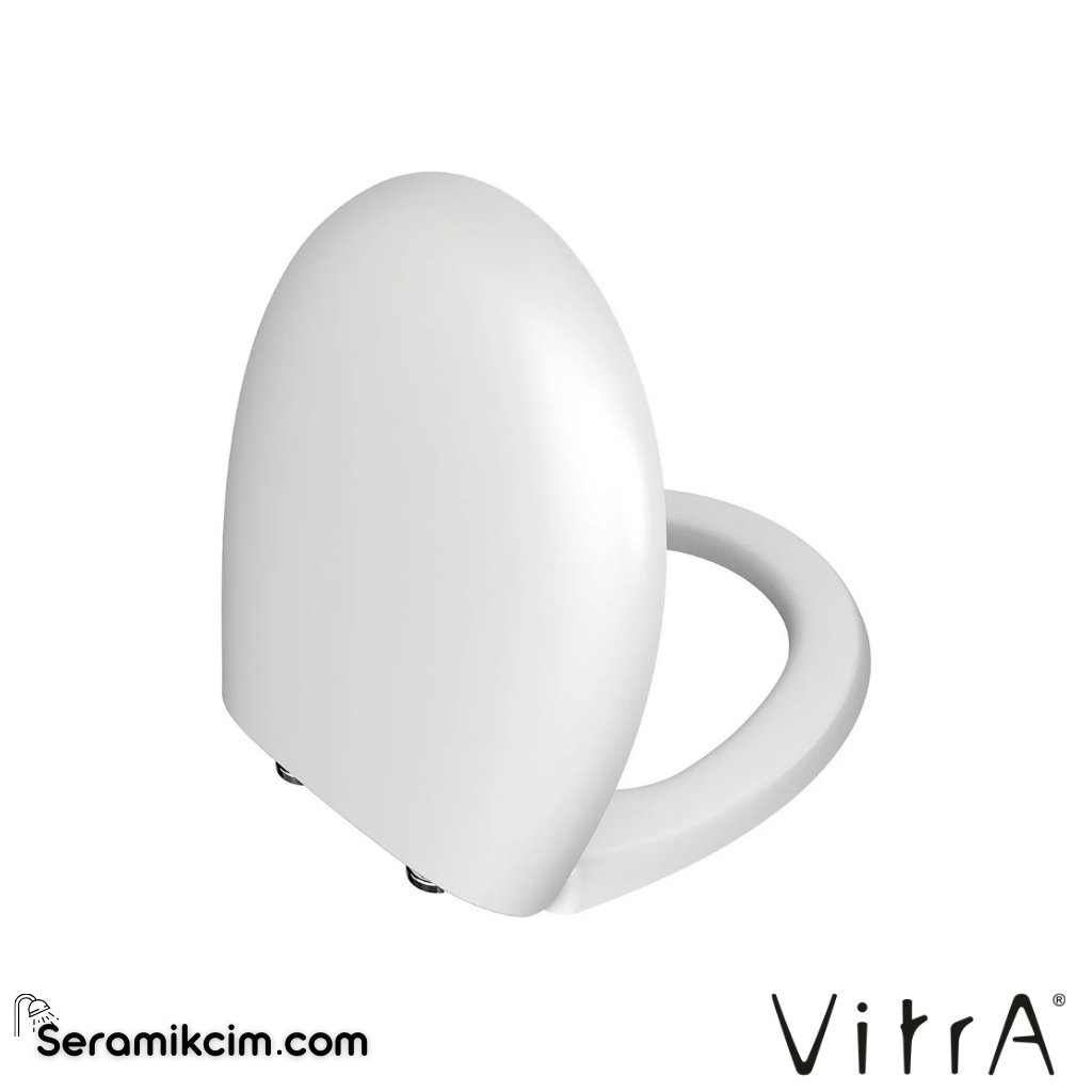 VitrA Memoria Klozet Kapağı Duroplast, Üstten Sıkmalı Yavaş Kapanır, Kolay Sök-Tak, Metal Menteşeli, Beyaz 106-003R009