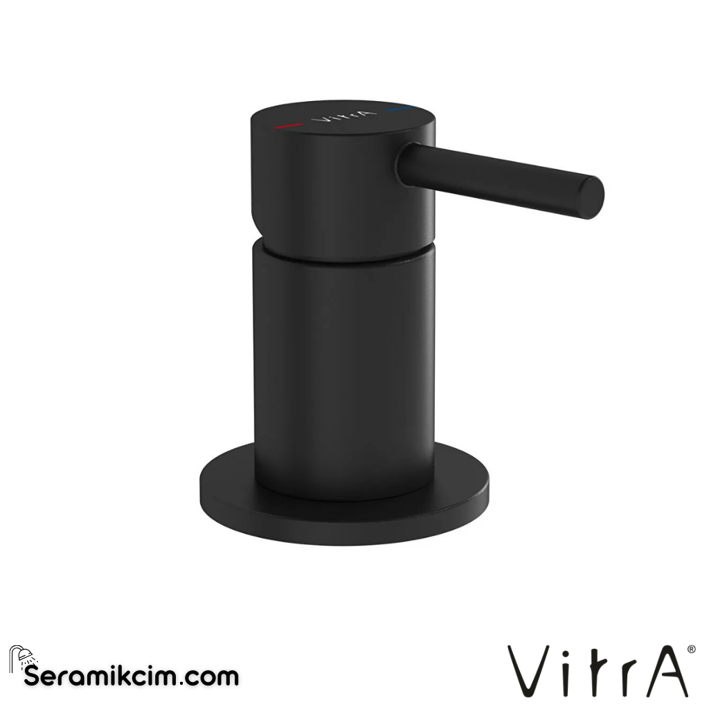 Vitra Origin Ankastre Lavabo Bataryası (Tezgahtan Kontrol) (Sıva Üstü Grubu) Mat Siyah A4268236WTC