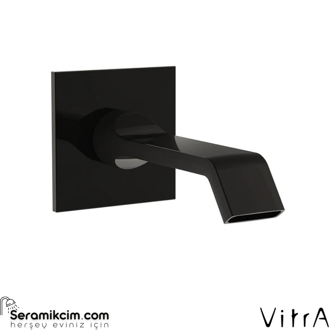 Vitra Suit Çıkış Ucu, Parlak Siyah