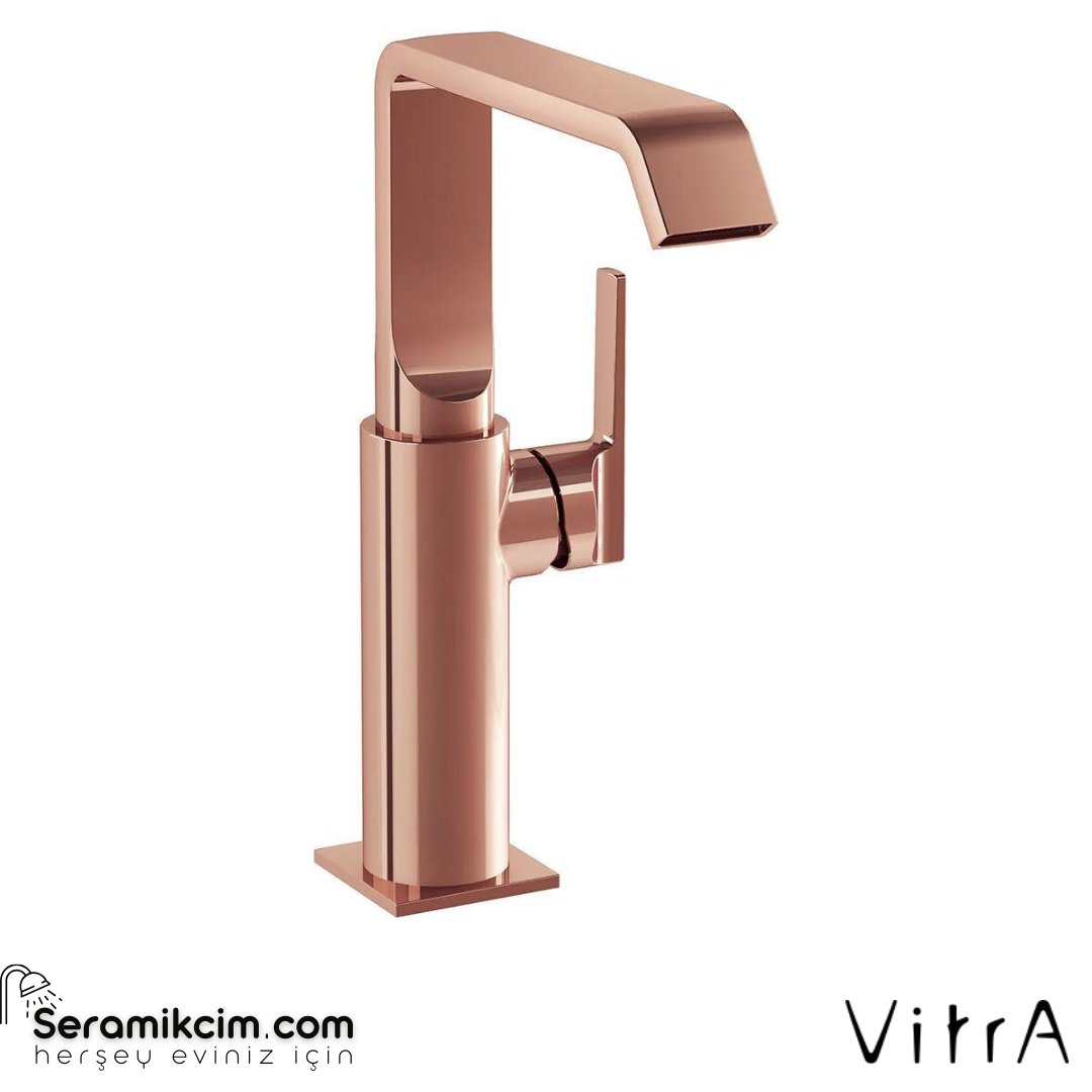 Vitra Suit Lavabo Bataryası Yandan Yüksek, Soft Bakır