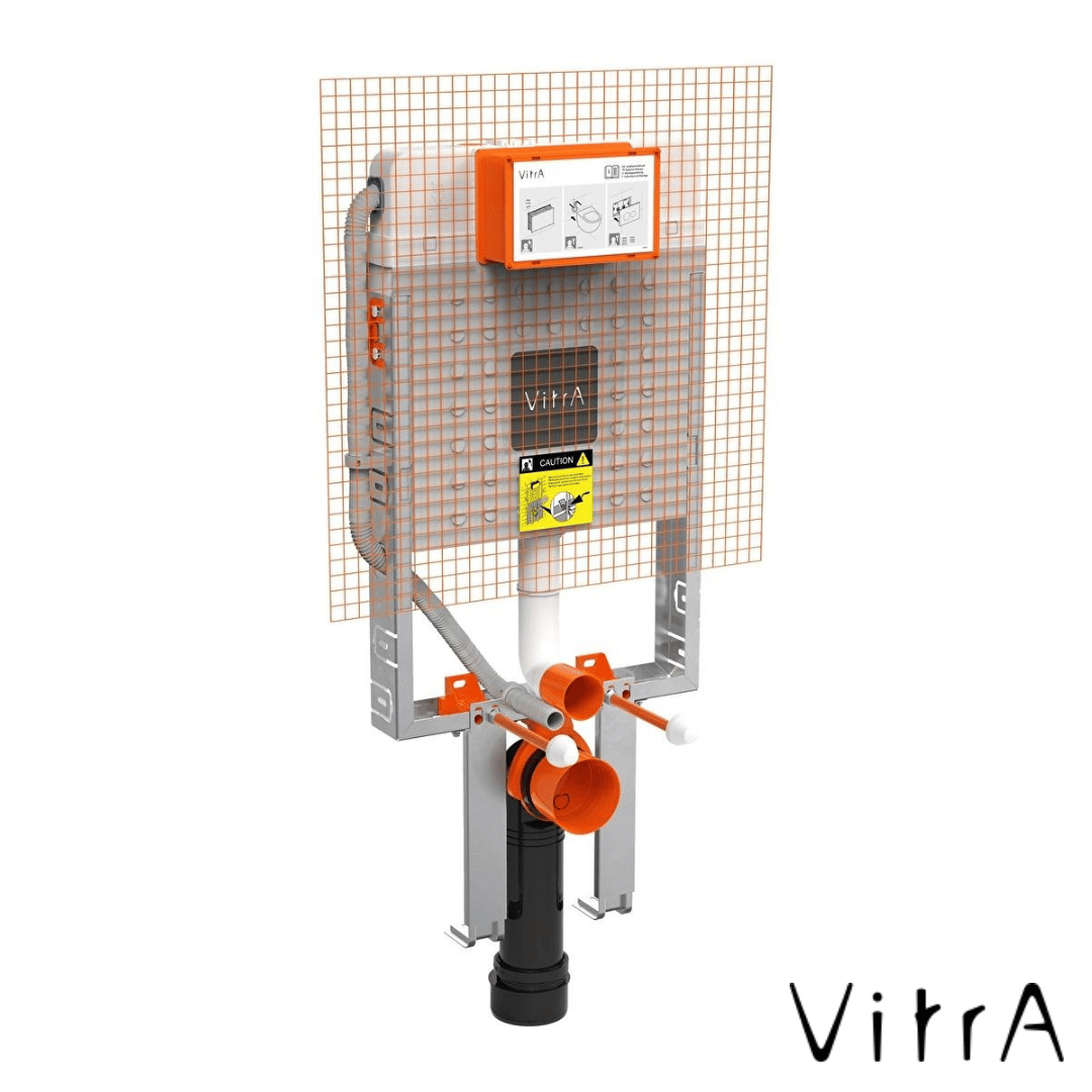 VitrA V8 Gömme Rezervuar (Asma Klozetler İçin Kalın Metal Ayaklı, 3/6lt)