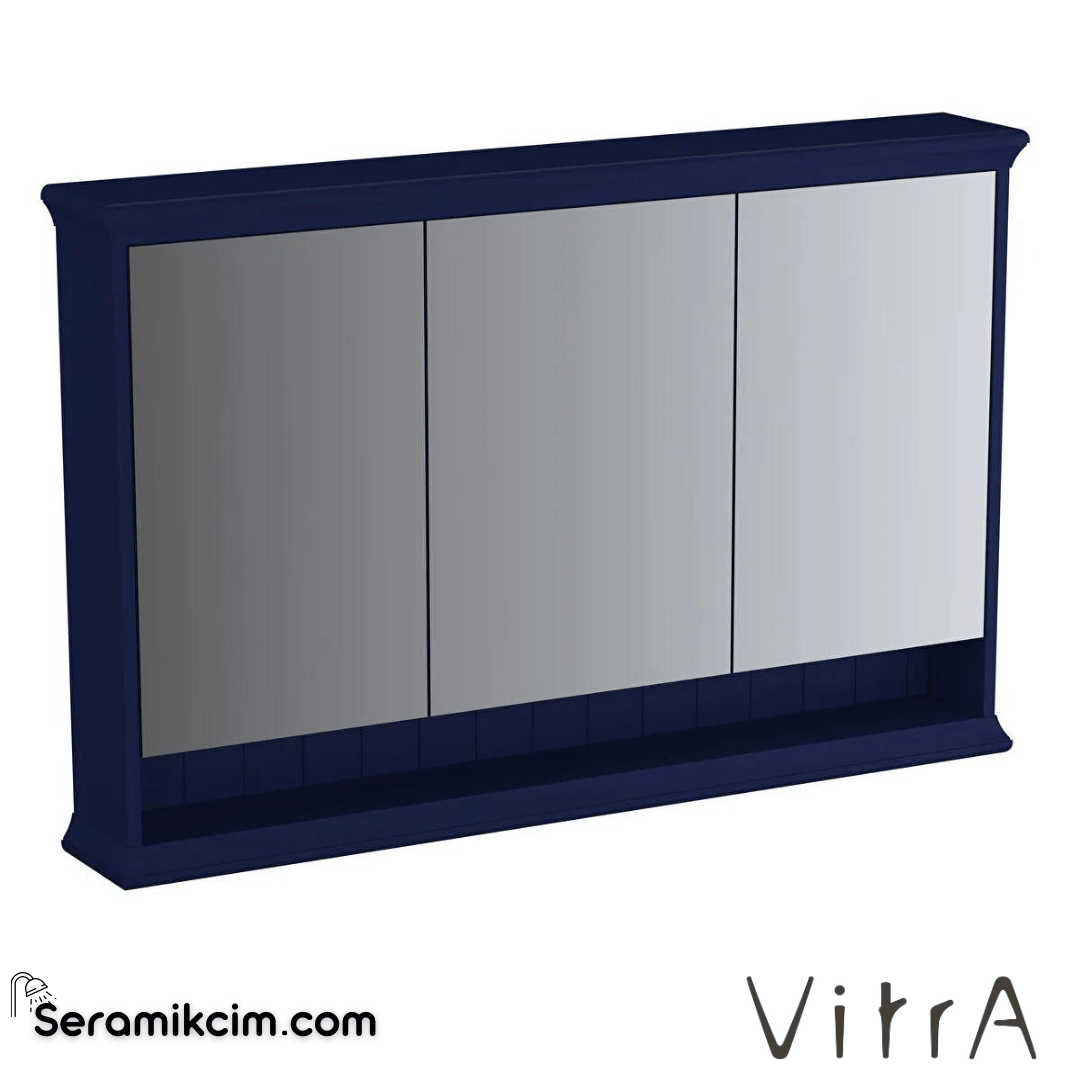 Vitra Valarte Neo Dolaplı Ayna, 120 Cm, Çelik Mavisi