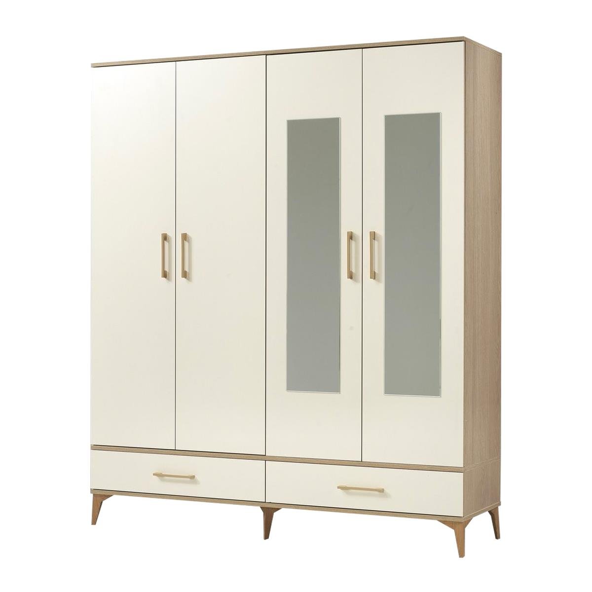 Vize Latte 4 Kapılı Dolap