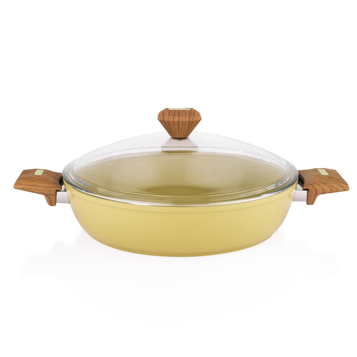 Schafer Fiesta 30 Cm Seramik Basik Tencere -Yeşil - Esme Avm
