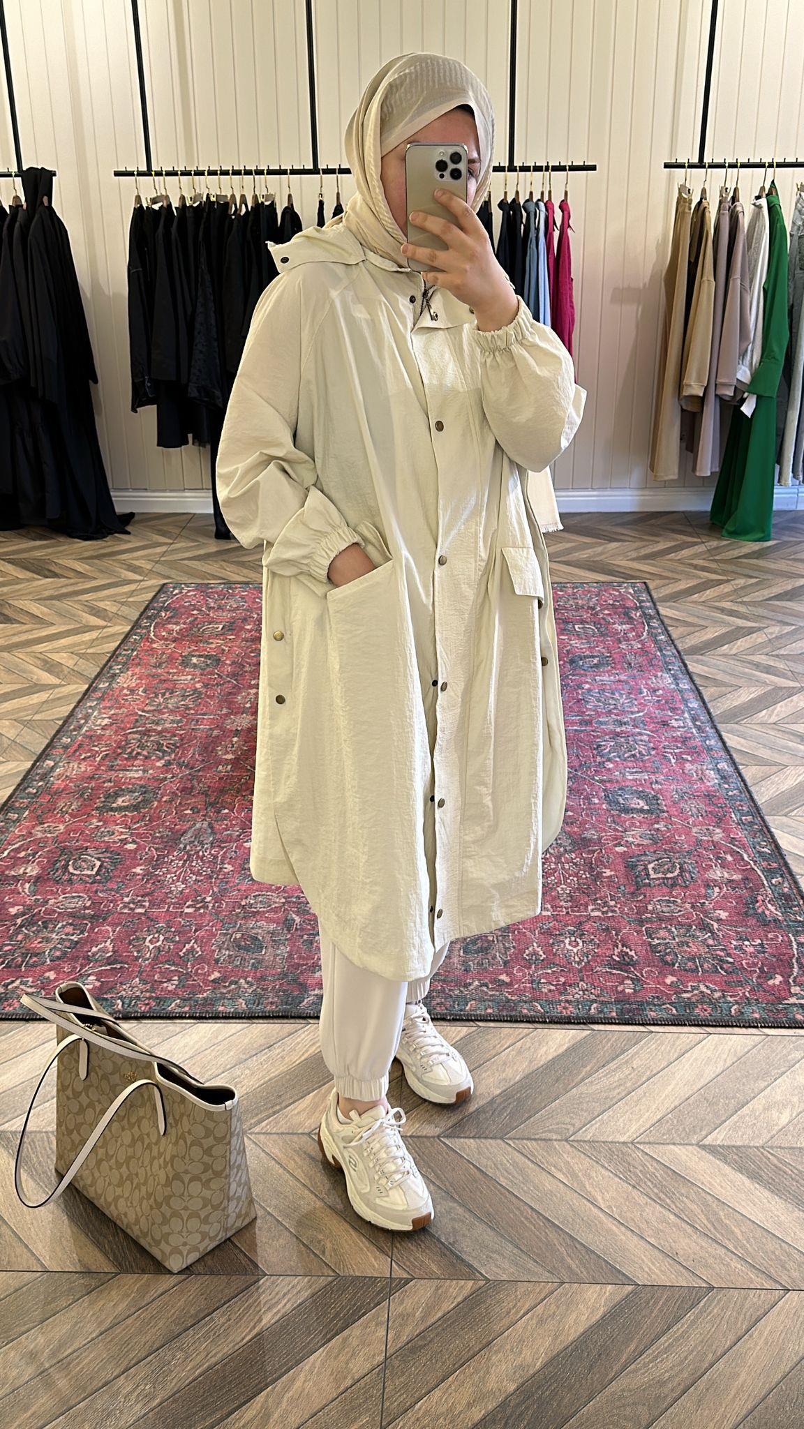 202425FW LİNEA TRENCHCOAT Ekru