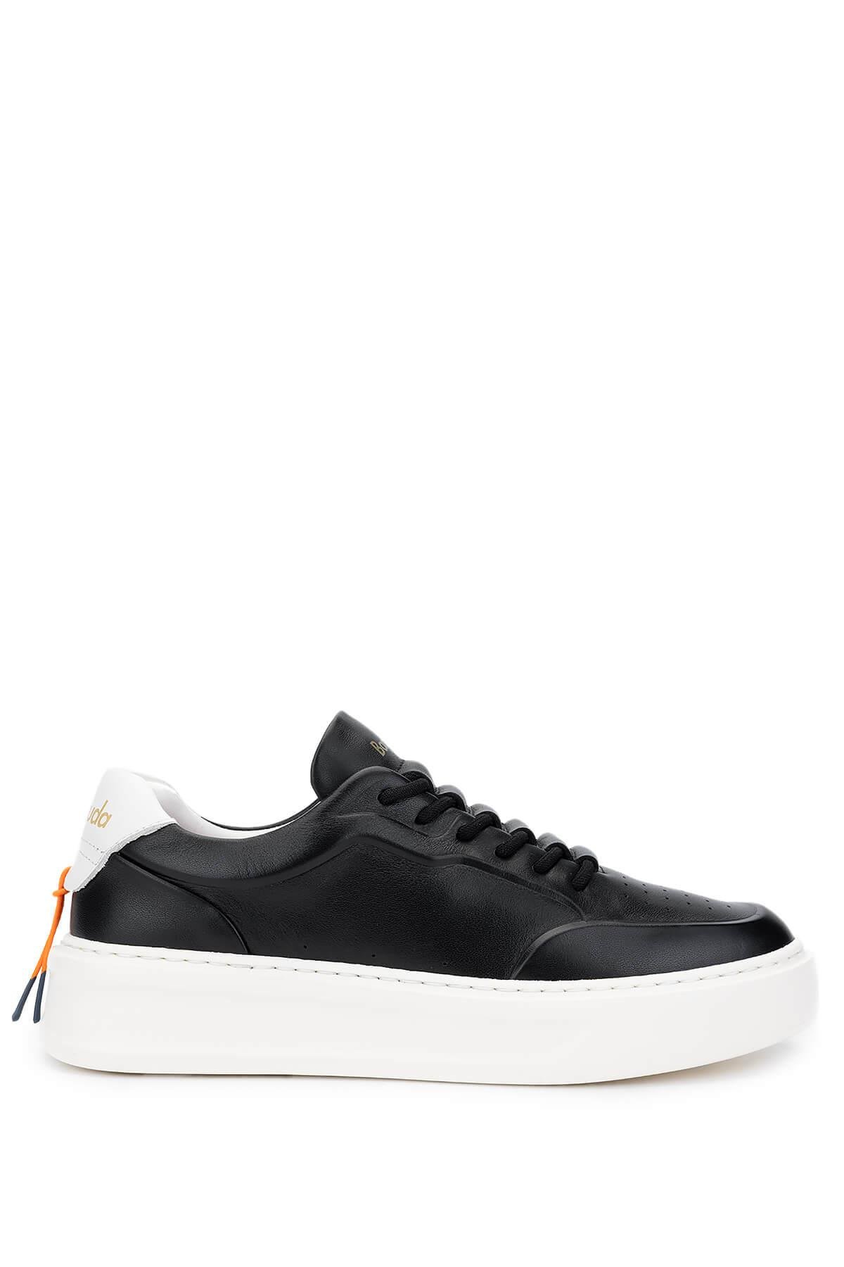 Barracuda Kadın Hakiki Deri Siyah/Beyaz Sneakers & Spor Ayakkabı