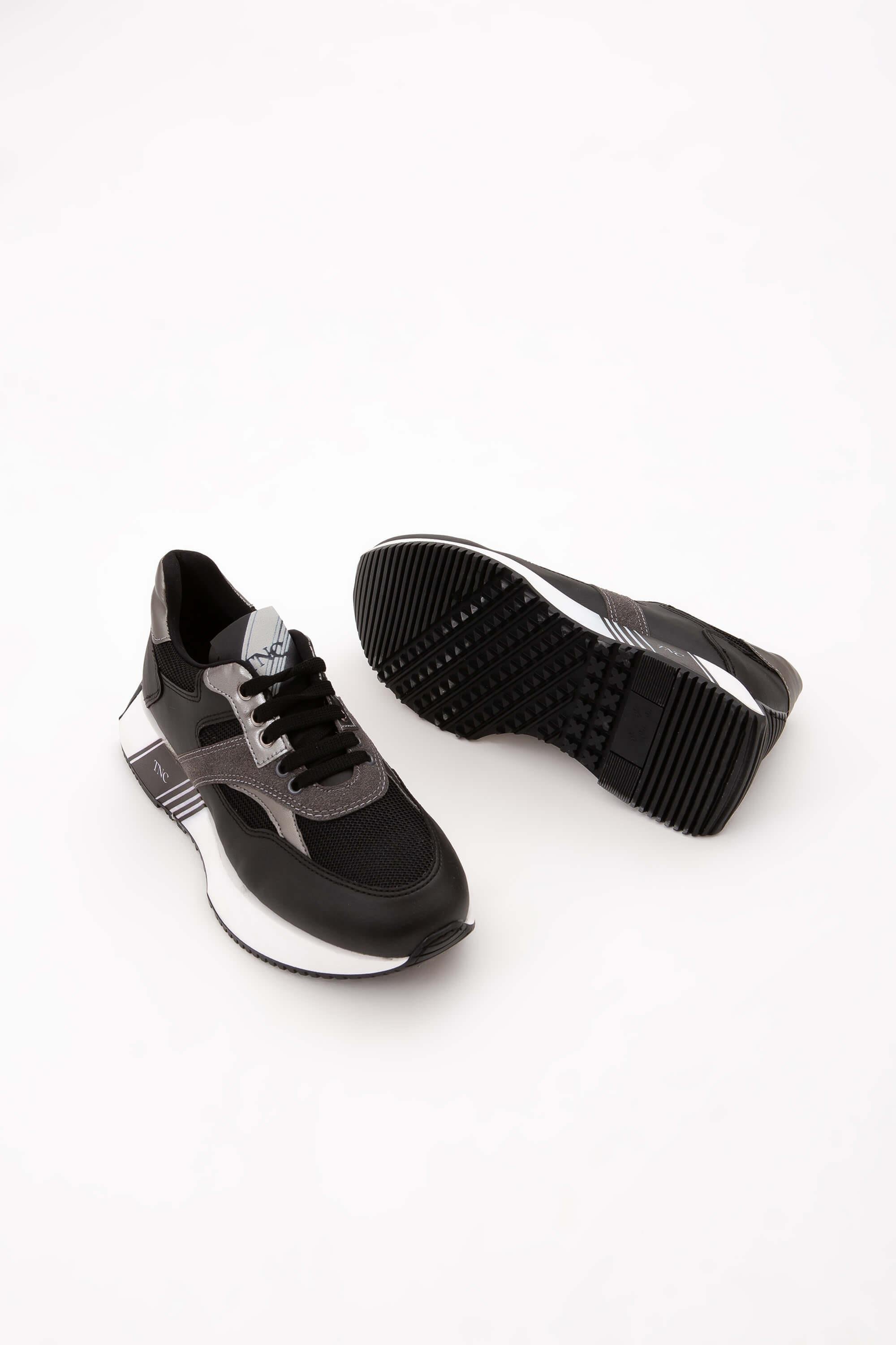 Tamer Tanca Kadın Vegan Siyah Sneakers & Spor Ayakkabı