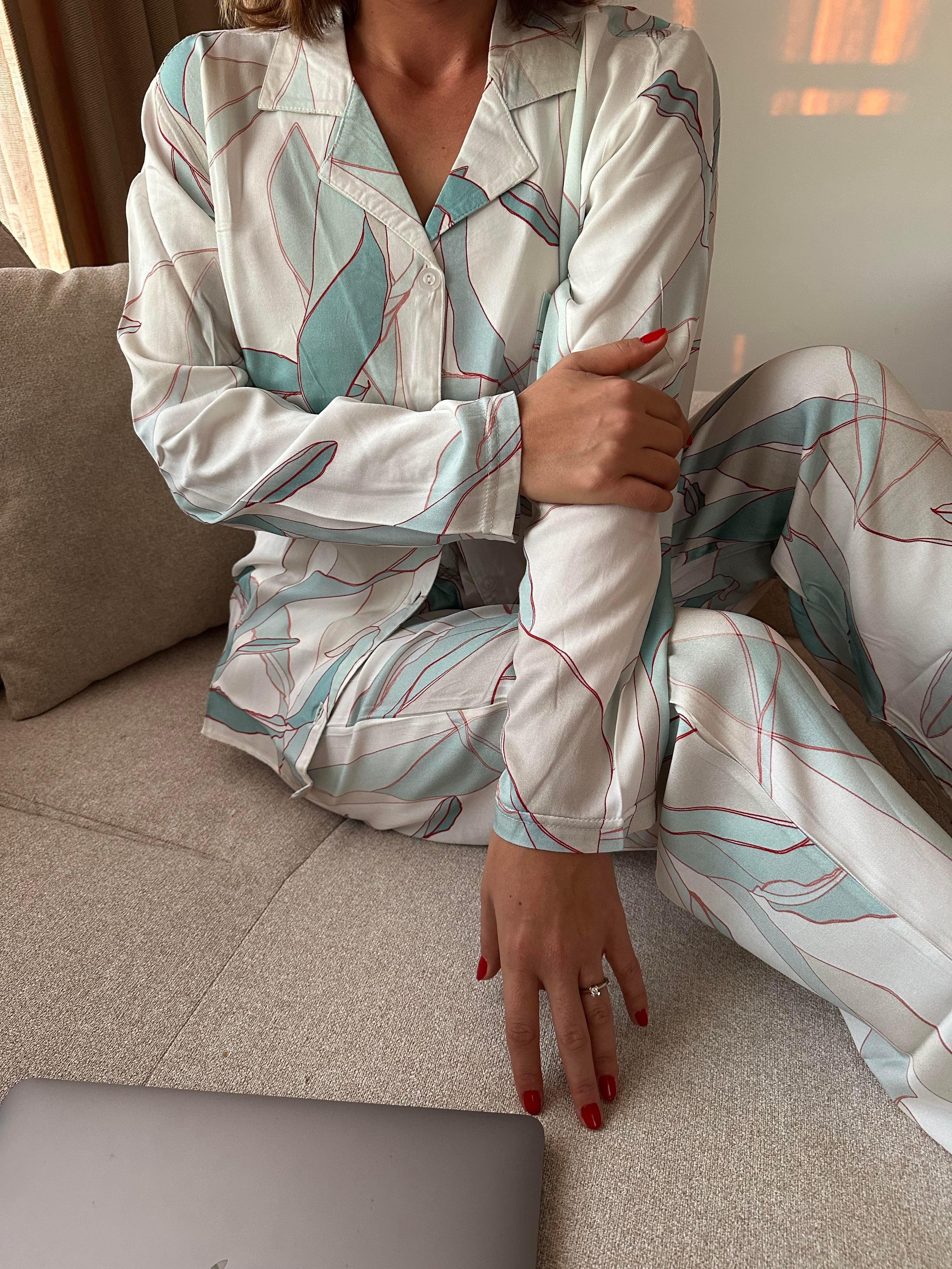 Viskon Kumaş Pijama Takımı