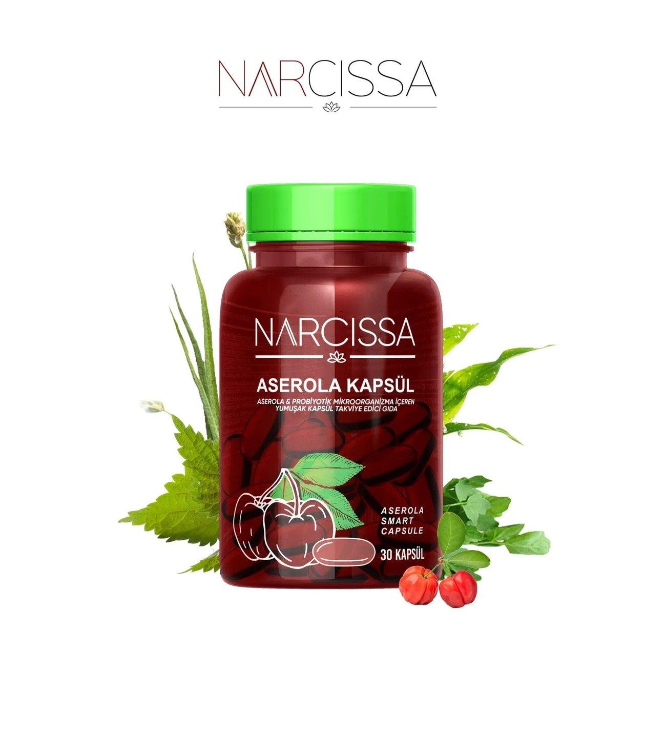 Narcissa Aserola & Probiyotik Detox 30 Kapsül