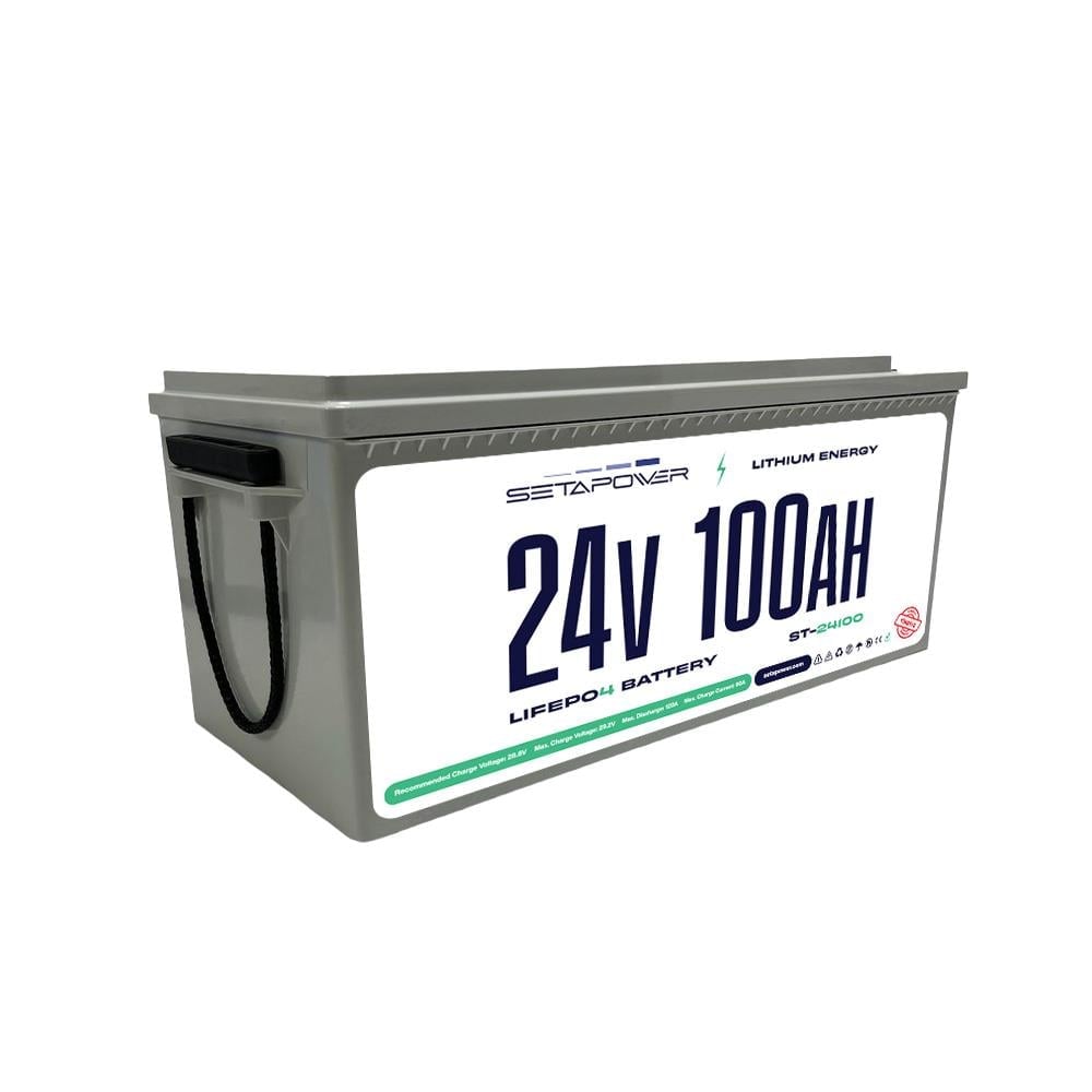 Setapower 24V 100Ah LiFePO4 Lityum Güneş Enerjisi Bataryası