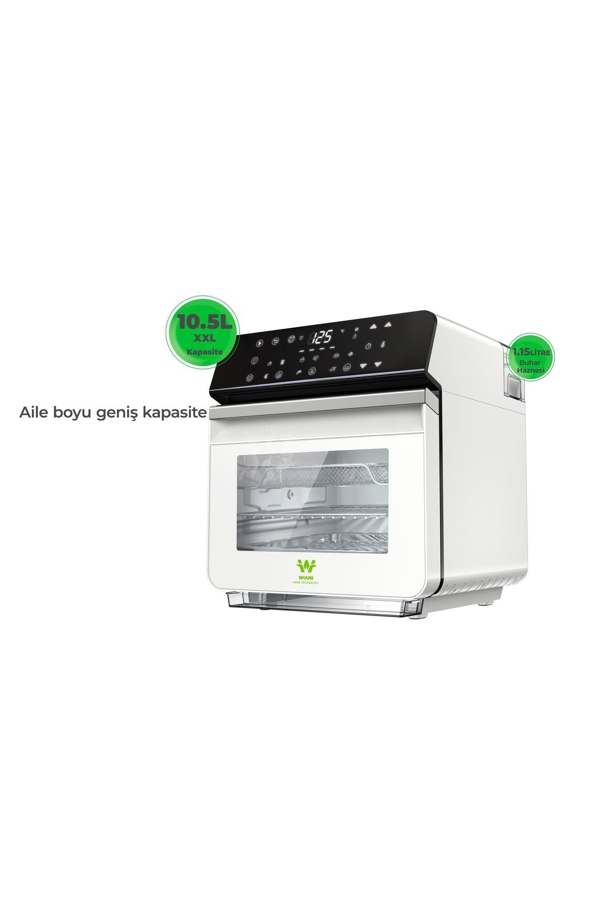 Airfryer 10.5 L Buharlı Hava Fritözü Beyaz