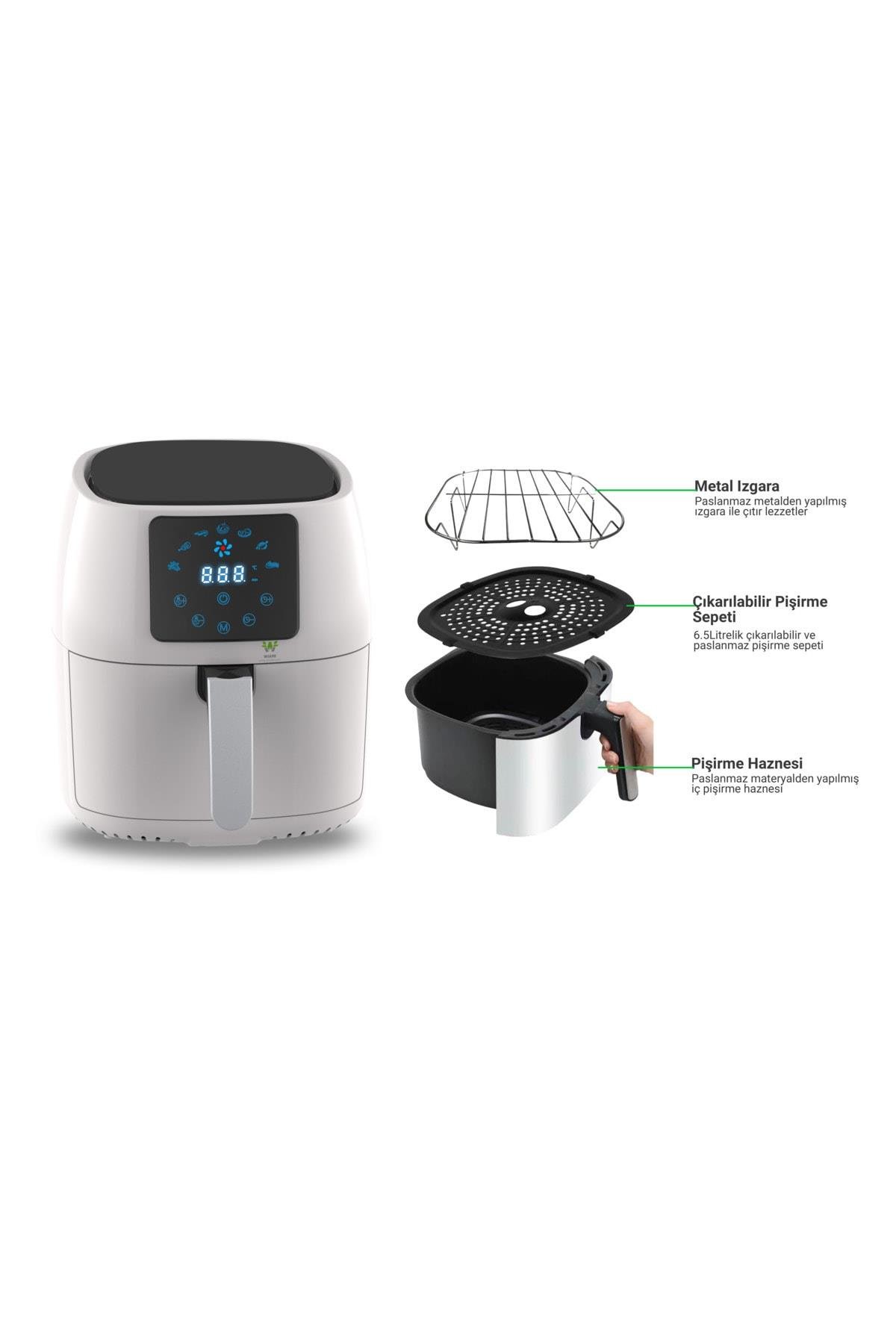Airfryer 4.5 L Hava Fritözü Beyaz