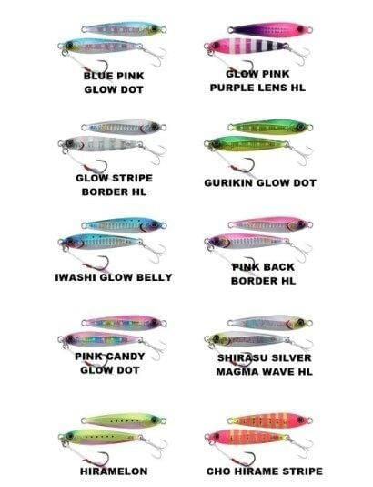 Jackall Metal Jig Big Backer 40 grams Blue Pink Glow Dot