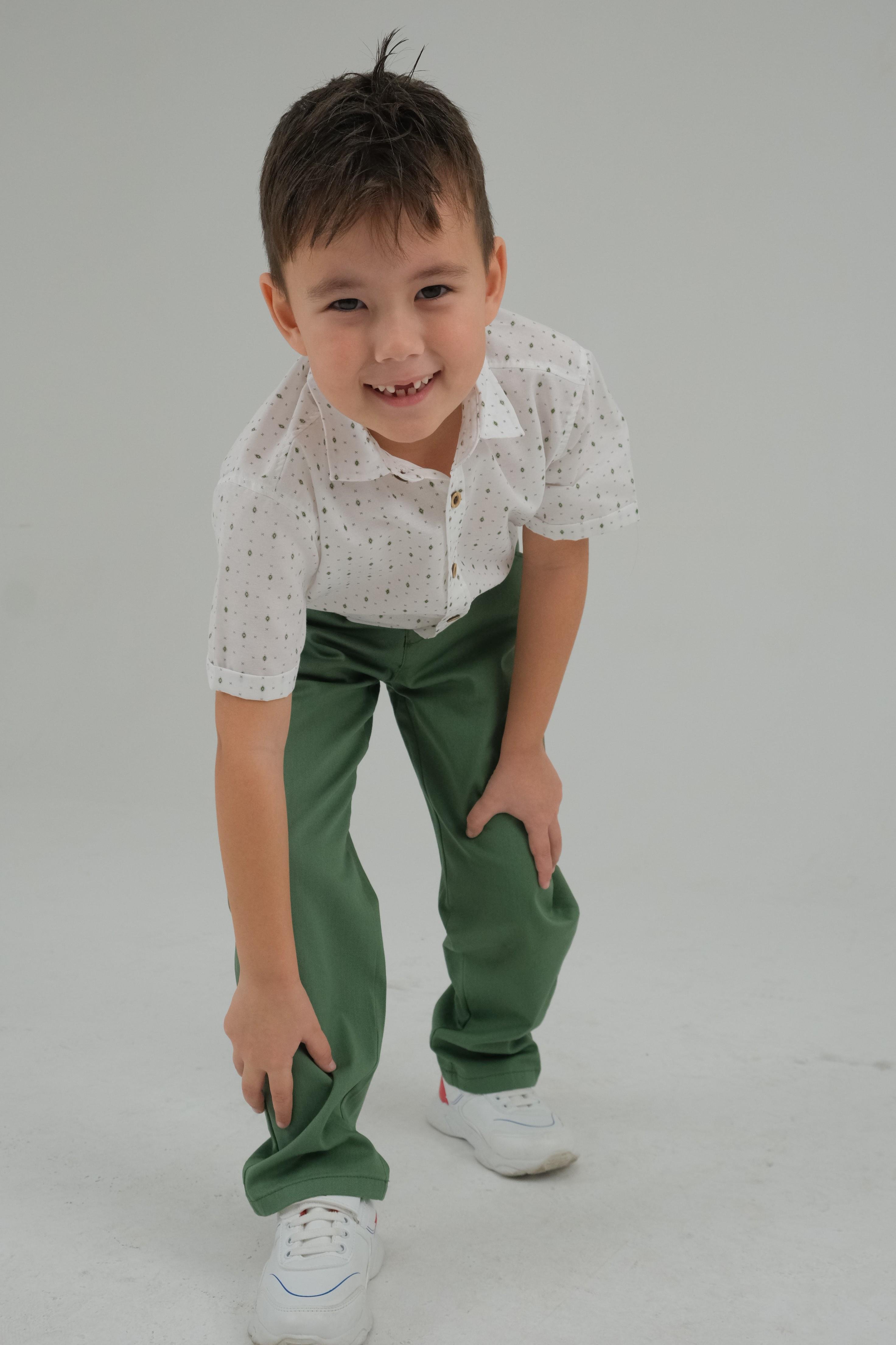Açık Yeşil Renk Çocuk Pantolon | Lufigo