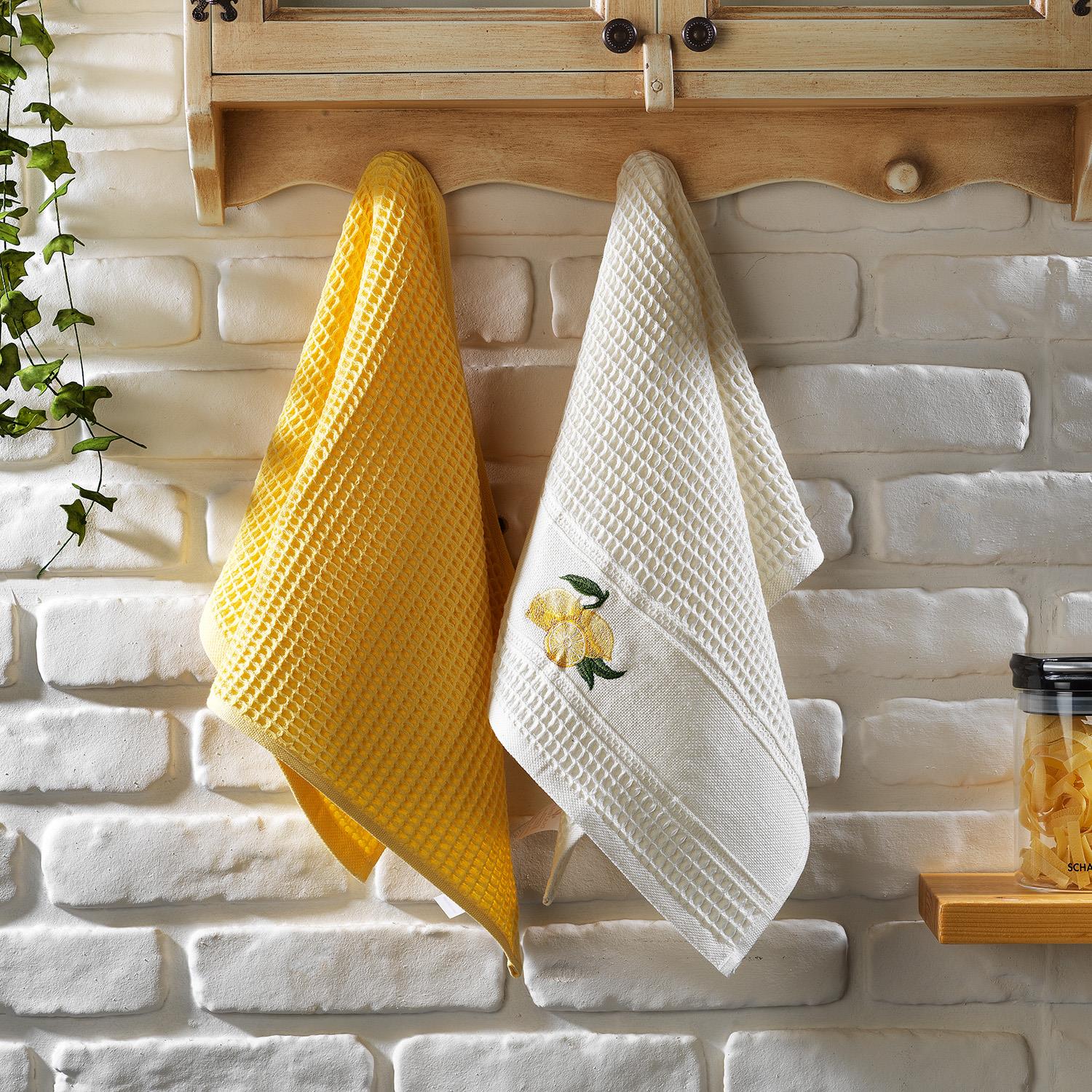 Schafer Home Lime 2 li Kurulama Bezi 45x65-Sarı