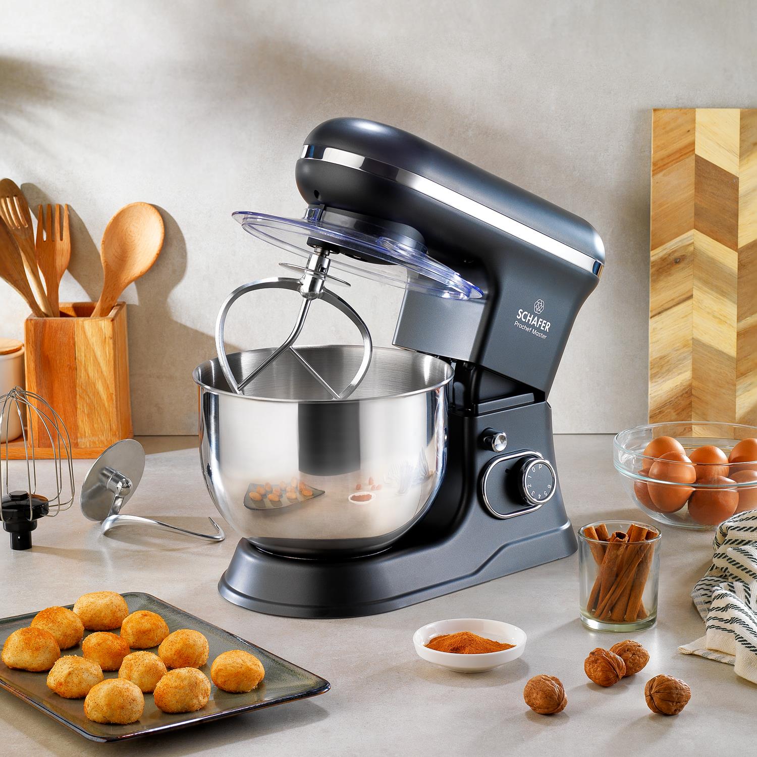 Schafer Prochef Master Stand Mikser-Gümüş