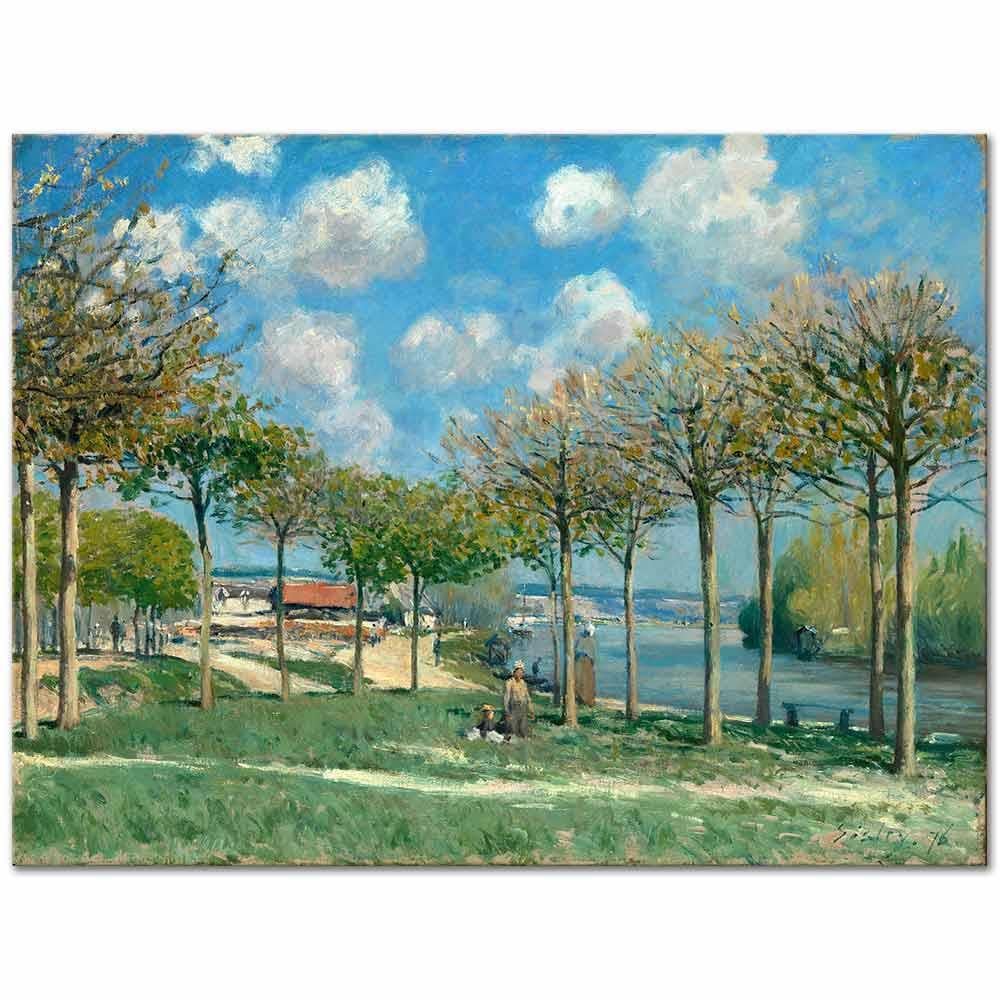 The Seine at Bougival by Alfred Sisley as Art Print | CANVASTAR ®