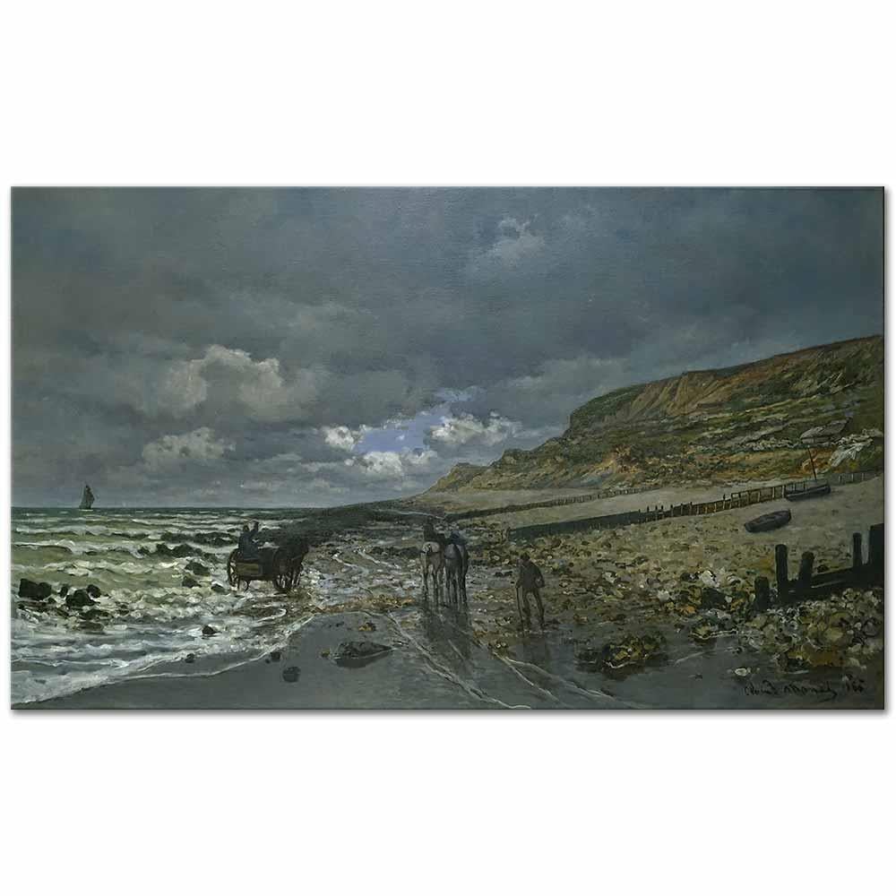 La Pointe de la Heve at Low Tide by Claude Monet as Art Print