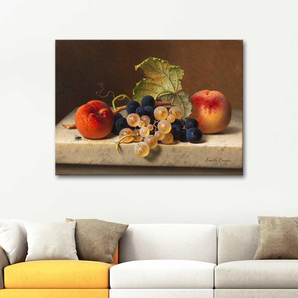 Emilie Preyer Still Life with Grapes Art Print