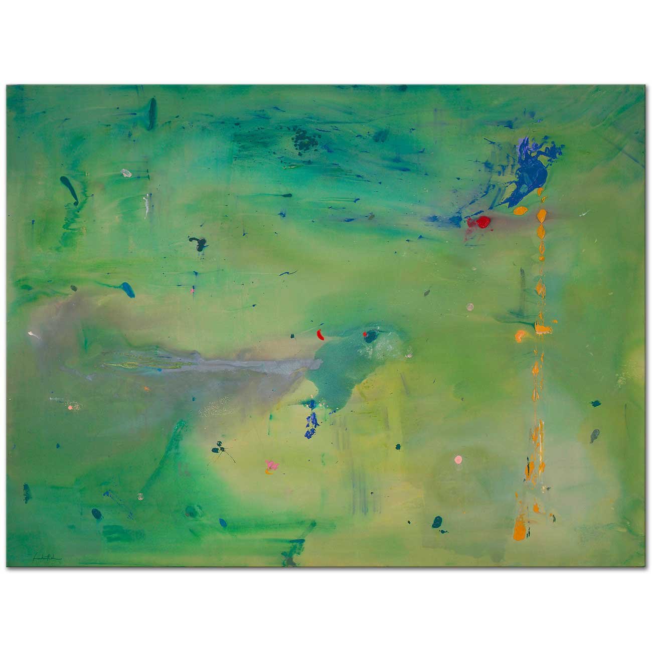 Helen Frankenthaler A Green Thought in a Green Shade Art Print