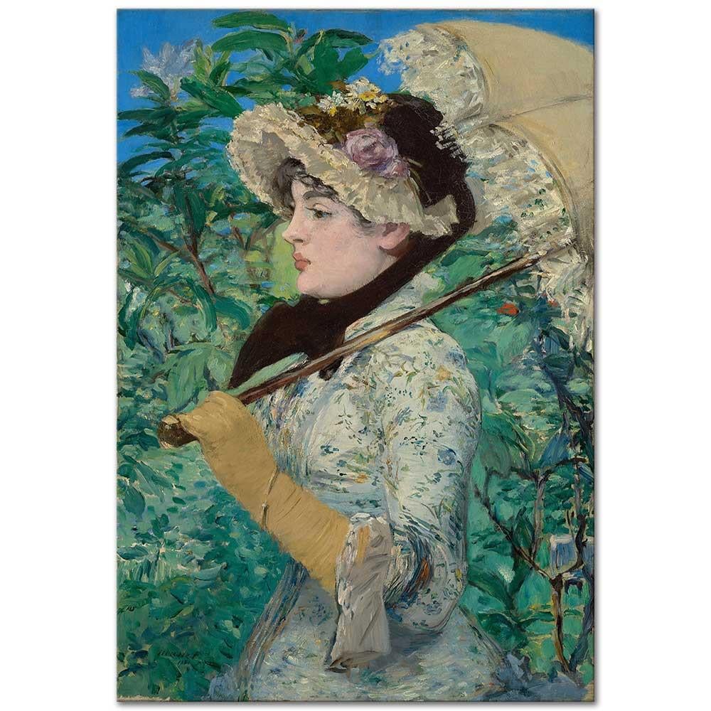 Edouard Manet Jeanne İlkbahar Kanvas Tablo | CANVASTAR ®