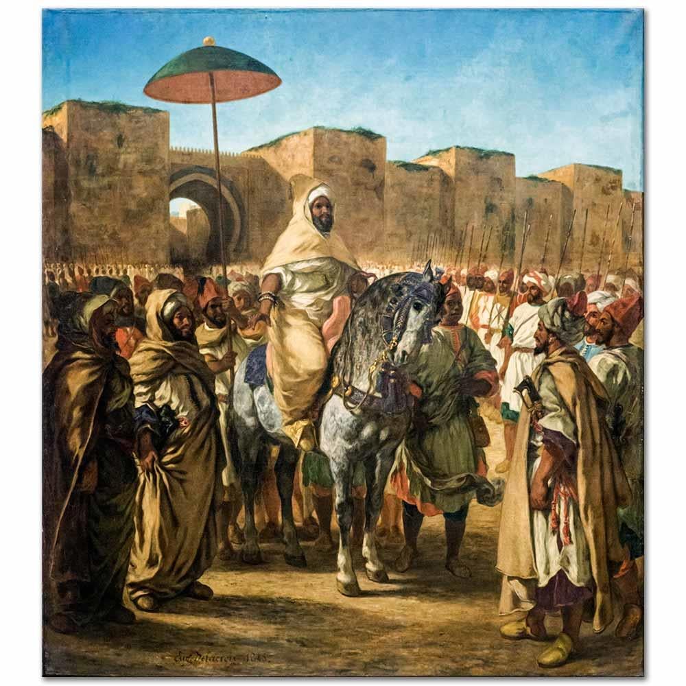 Eugene Delacroix Fas Sultanı Kanvas Tablo | CANVASTAR ®