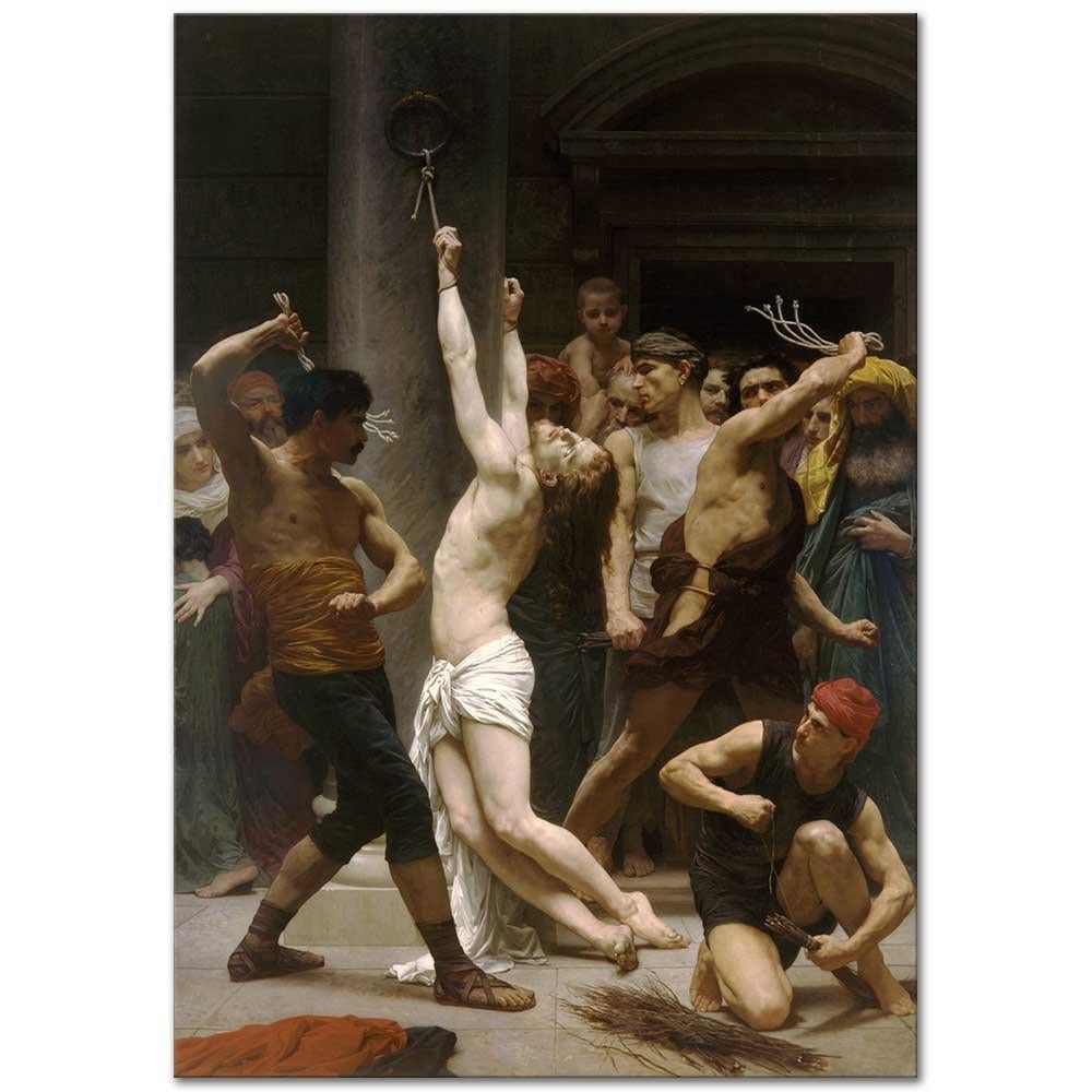William Adolphe Bouguereau Hz İsa'nın Kırbaçlanması Kanvas Tablo
