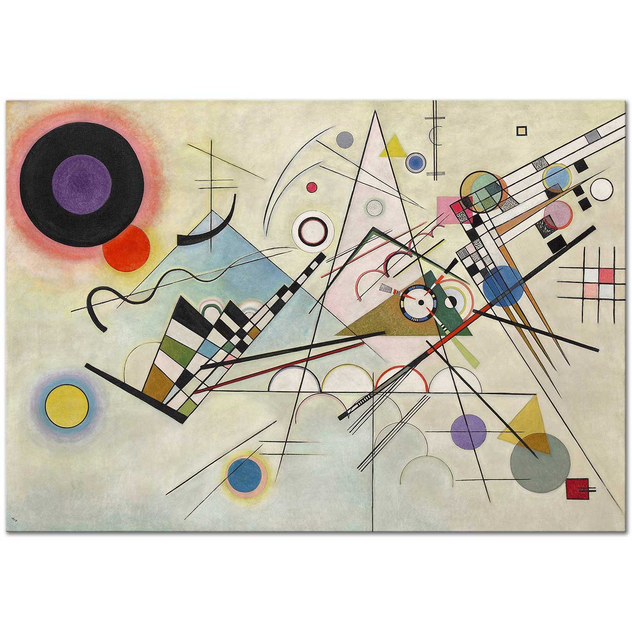 Wassily Kandinsky Kompozisyon 08 Kanvas Tablo | CANVASTAR ®