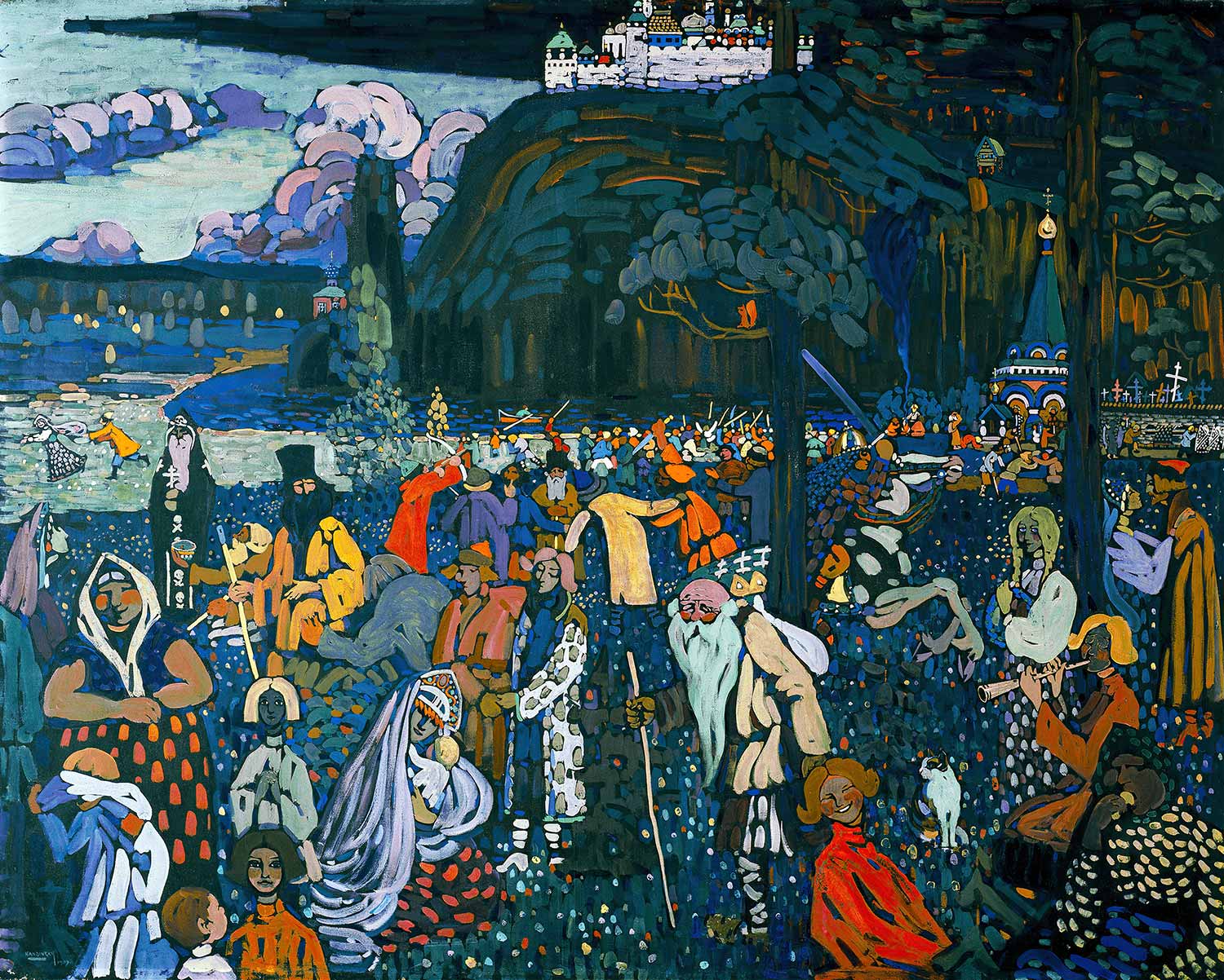 Wassily Kandinsky Renkli Yaşam Kanvas Tablo | CANVASTAR ®