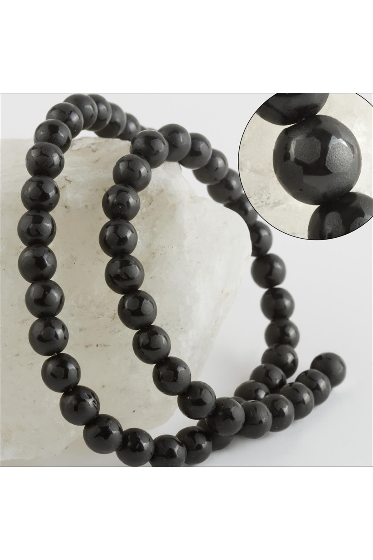 8 mm Ağ Şekilli Orjinal Onix Taşı